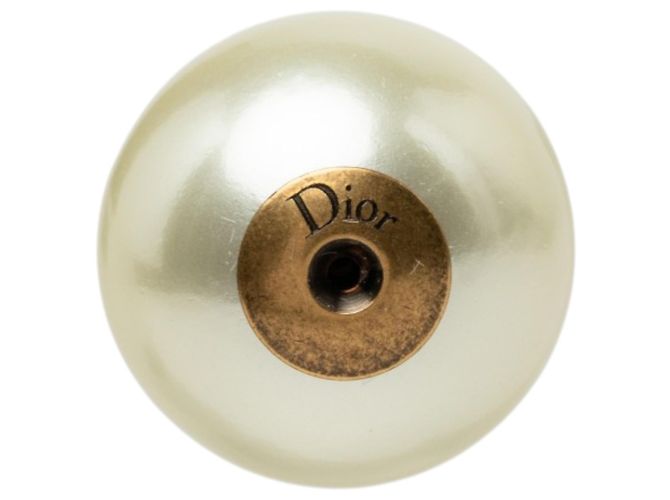 Orecchini Dior Gold placcati in oro con perle sintetiche e stelle Tribales a pressione D'oro - vista 3