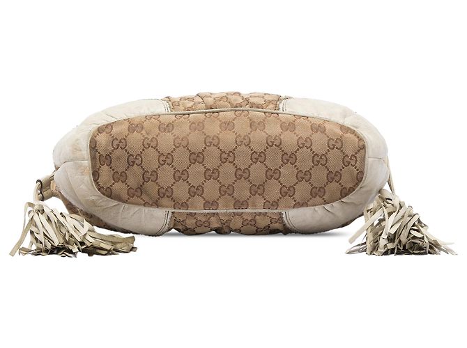 Gucci Tribeca Tote Klein aus GG Canvas Beige - Ansicht 3