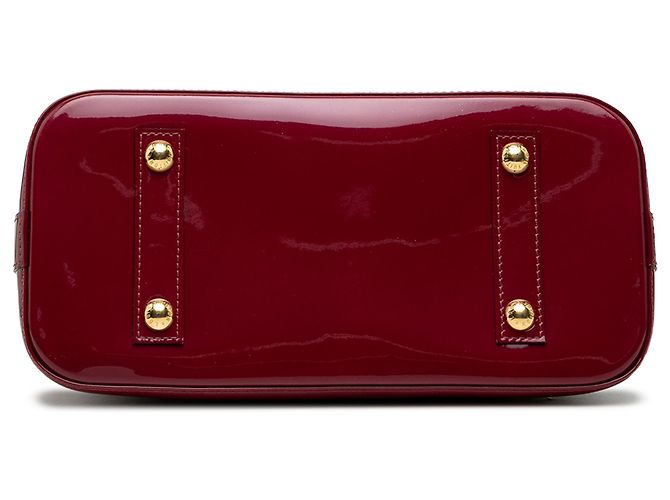 Louis Vuitton Red Monogram Vernis Alma PM Rosso - vista 3