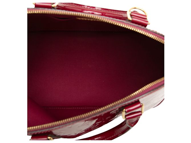 Louis Vuitton Red Monogram Vernis Alma PM Rosso - vista 4