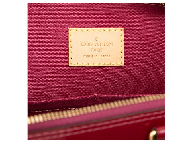 Louis Vuitton Red Monogram Vernis Alma PM Rosso - vista 5