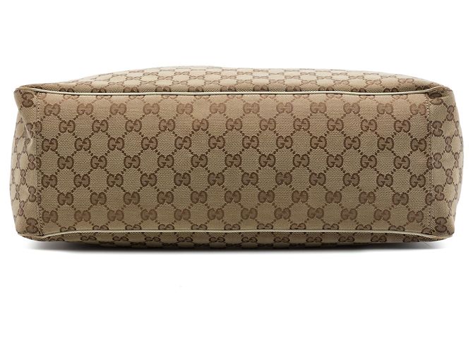 Bolso Tote Gucci Positano Large de lona GG beige - vista 3