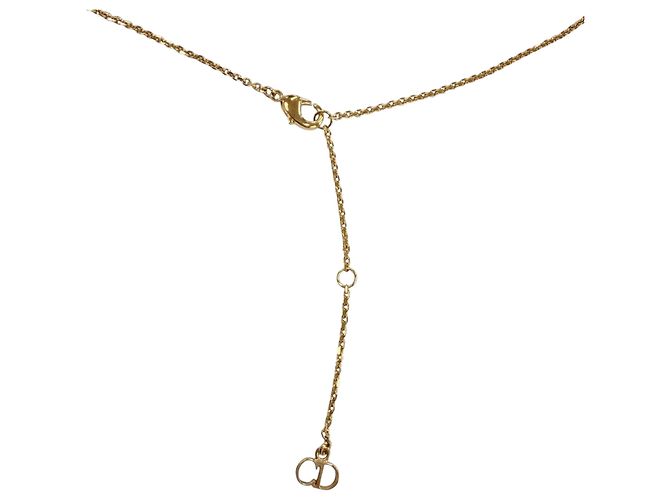 Collana Dior Gold placcata oro, perle sintetiche e strass Clair D Lune D'oro - vista 4