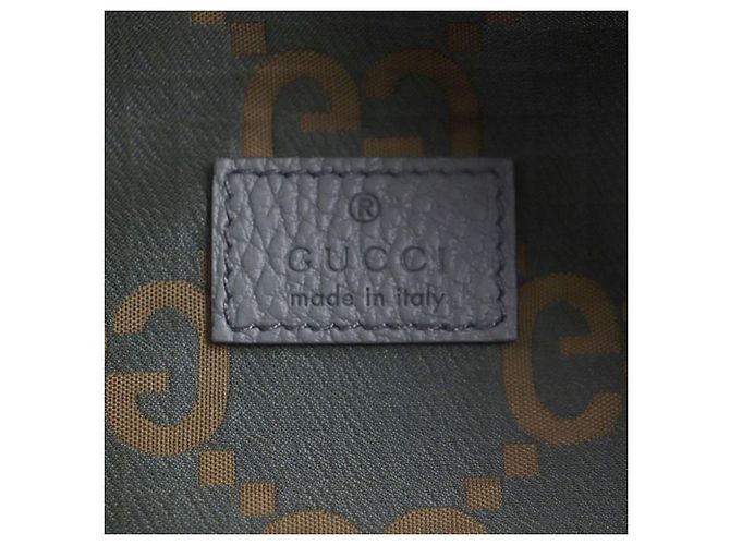 Borsetta a cintura Gucci in nylon ripstop GG marrone Cachi - vista 6