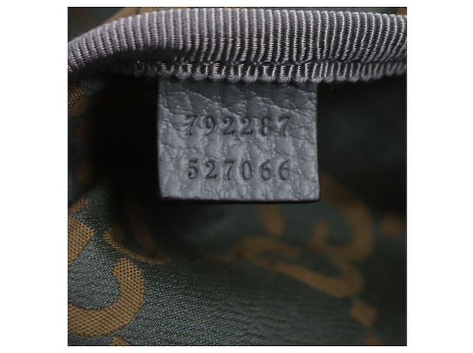 Borsetta a cintura Gucci in nylon ripstop GG marrone Cachi - vista 7