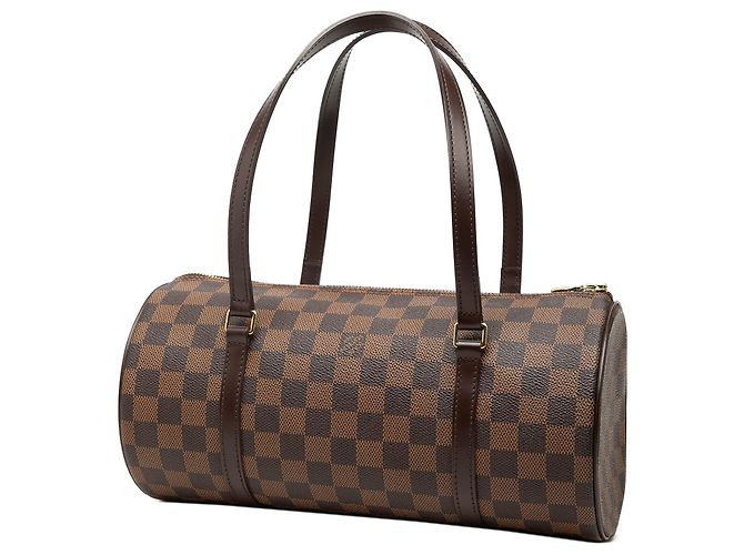 Louis Vuitton Brown Damier Ebene Papillon 30 Marrone - vista 2