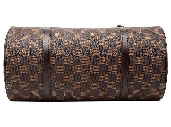 Louis Vuitton Brown Damier Ebene Papillon 30 Marrone - vista 3