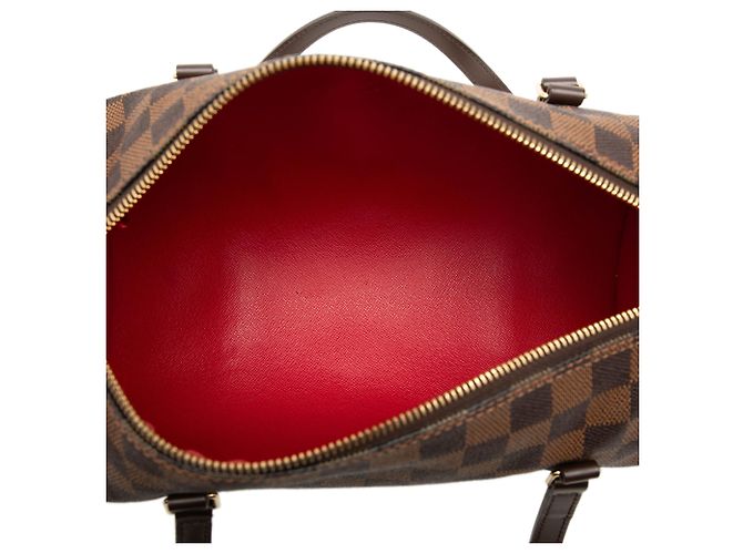 Louis Vuitton Brown Damier Ebene Papillon 30 Marrone - vista 4