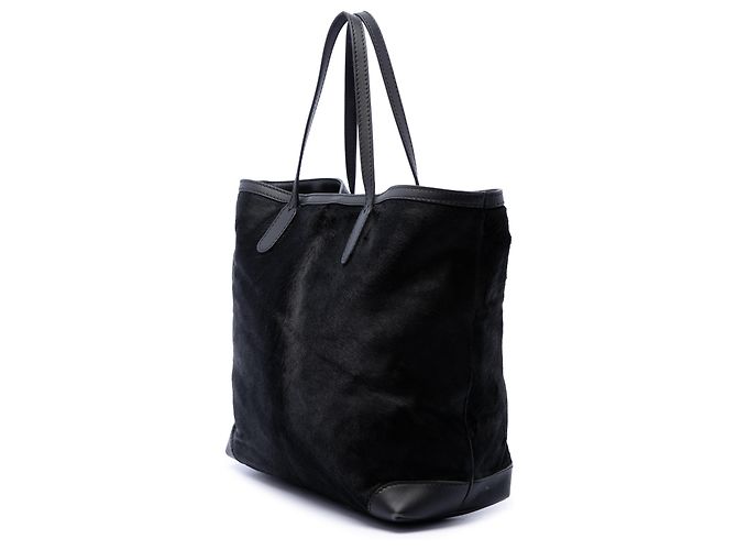 Gucci Stirrup Tote aus schwarzem Ponyhaar - Ansicht 2