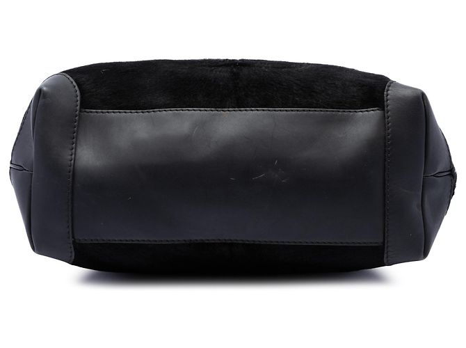 Gucci Stirrup Tote aus schwarzem Ponyhaar - Ansicht 3