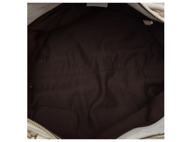 Gucci Abbey D Ring Tote aus beigem GG Canvas - Ansicht 4