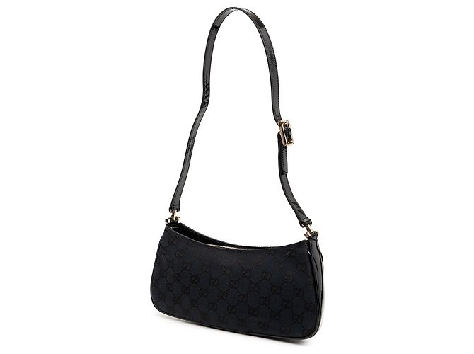 Borsa a tracolla Gucci in tela GG blu - vista 2