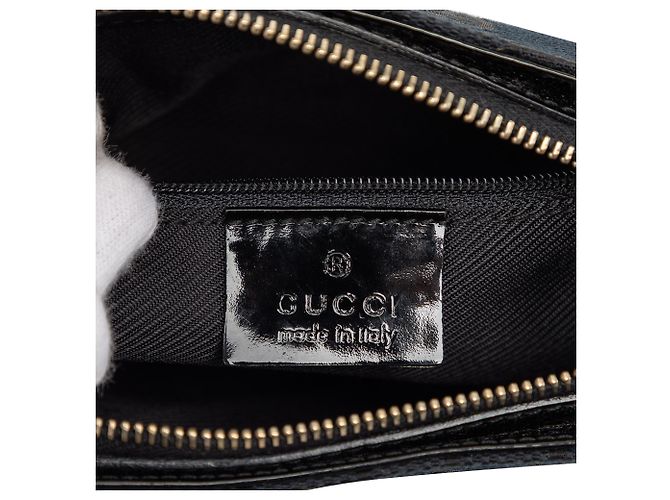 Borsa a tracolla Gucci in tela GG blu - vista 5