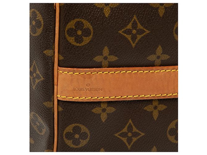 Louis Vuitton Brown Monogram Keepall Bandouliere 50 Marrone - vista 5