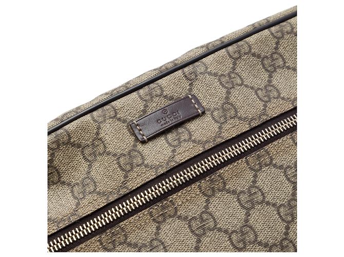 Borsa a tracolla Gucci Beige GG Supreme - vista 5