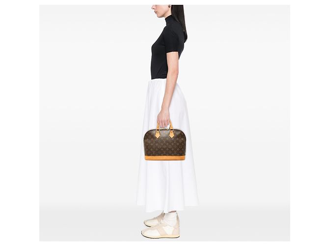 Louis Vuitton Brown Monogram Alma PM Marrone - vista 6
