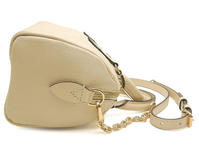 Louis Vuitton White Monogram Empreinte Speedy Bandouliere 20 Bianco Crudo - vista 2
