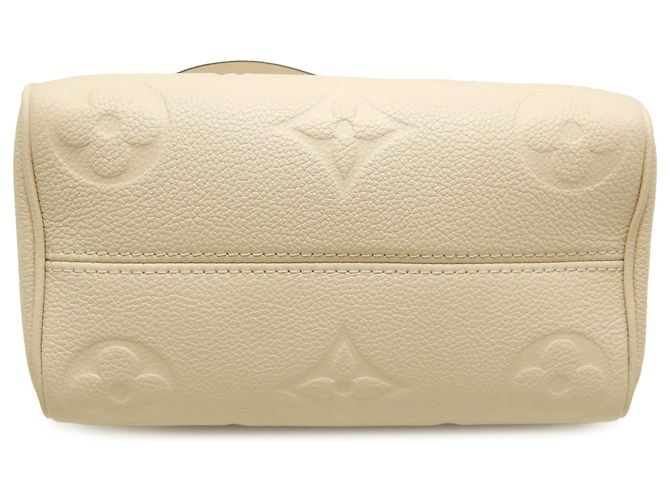 Louis Vuitton White Monogram Empreinte Speedy Bandouliere 20 Bianco Crudo - vista 3