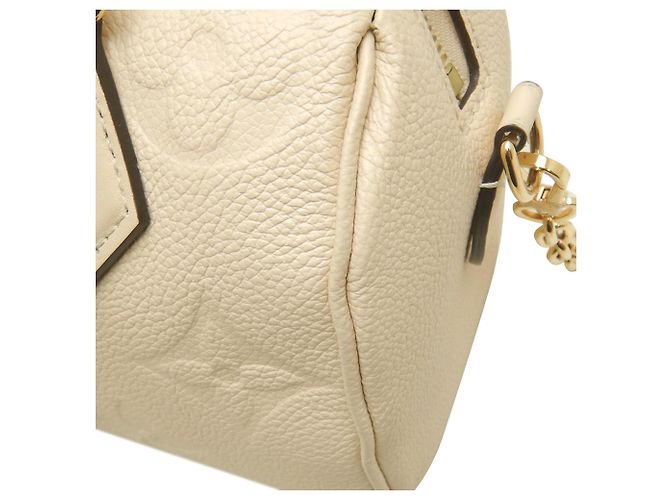 Louis Vuitton White Monogram Empreinte Speedy Bandouliere 20 Bianco Crudo - vista 8