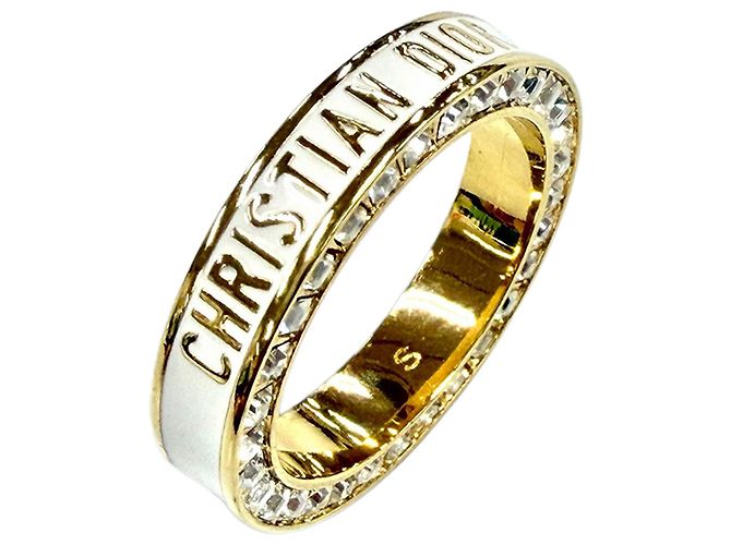 Anello a fascia Night Code Dior Gold placcato oro strass e lacca D'oro - vista 3