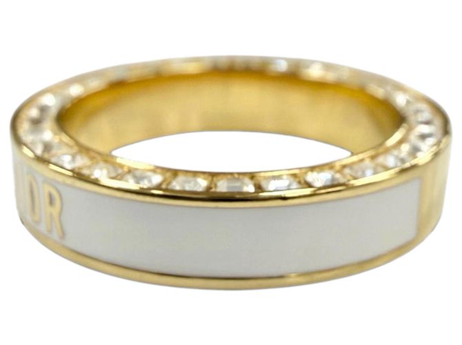 Anello a fascia Night Code Dior Gold placcato oro strass e lacca D'oro - vista 4