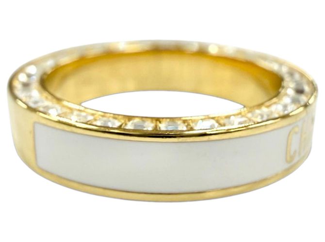 Anello a fascia Night Code Dior Gold placcato oro strass e lacca D'oro - vista 5