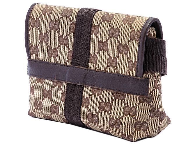 Gucci Gürteltasche aus beigem GG Canvas - Ansicht 3