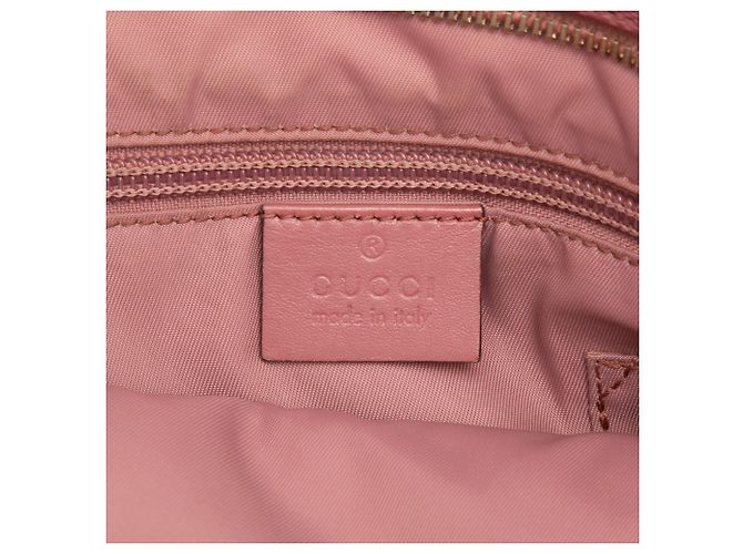 Gucci Borsa a Tracolla Rosa Stampa GG - vista 5