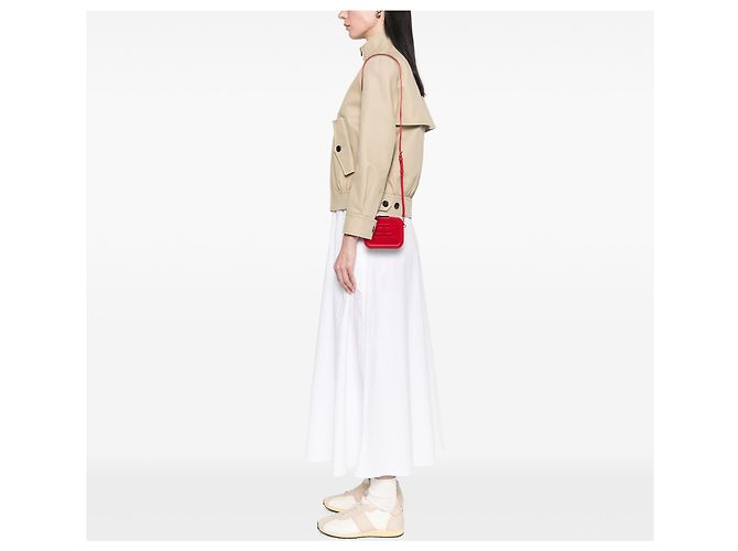 Balenciaga Mini Custodia Lunch Box in Acetato Rosso - vista 6