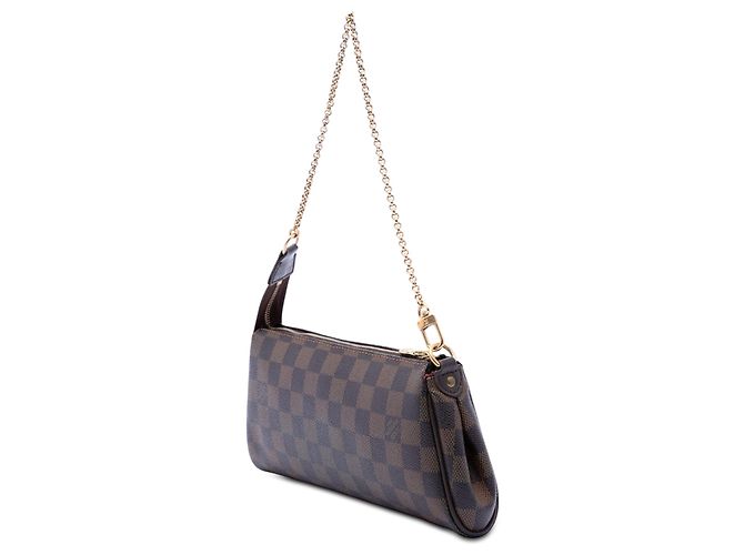 Louis Vuitton Brown Damier Ebene Eva Marrone - vista 2