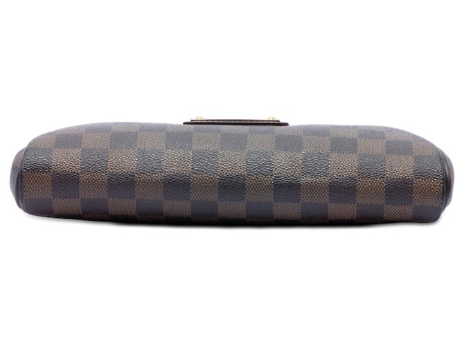 Louis Vuitton Brown Damier Ebene Eva Marrone - vista 3