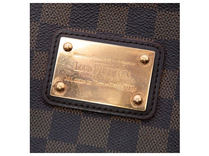 Louis Vuitton Brown Damier Ebene Eva Marrone - vista 5
