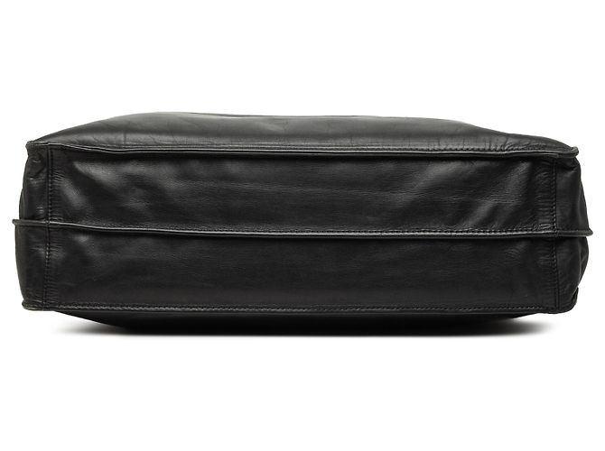 Borsa Shopper Tote Anagram LOEWE in pelle nera Nero - vista 3