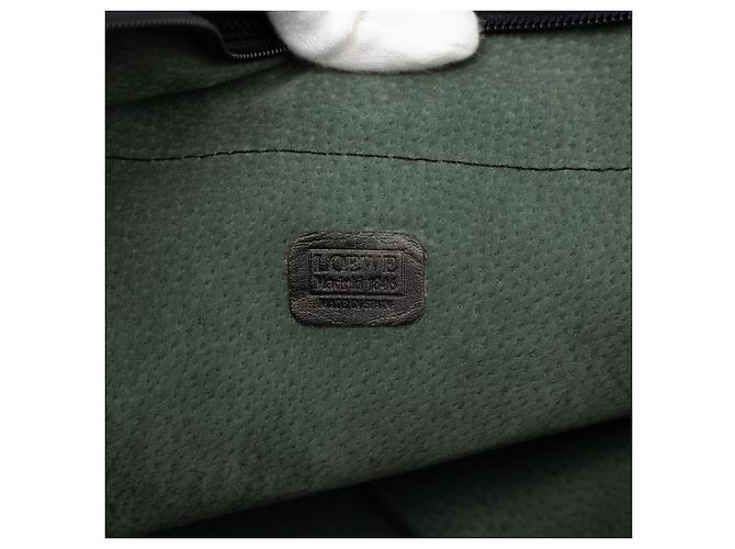 Borsa Shopper Tote Anagram LOEWE in pelle nera Nero - vista 5