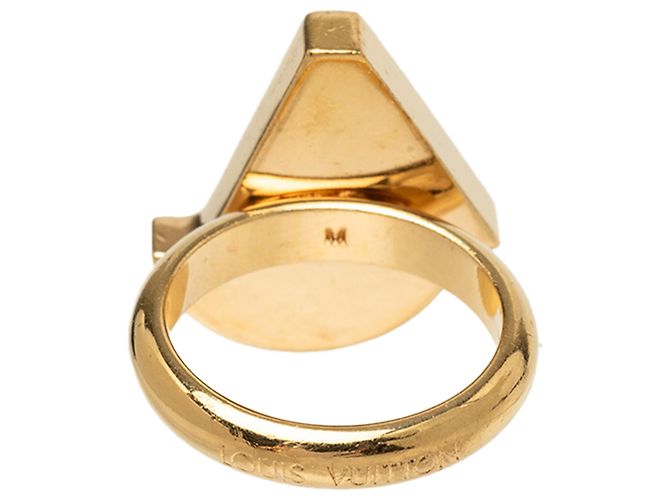 Anello Cocktail Love Boat Louis Vuitton in resina e placcato oro Gold D'oro - vista 3