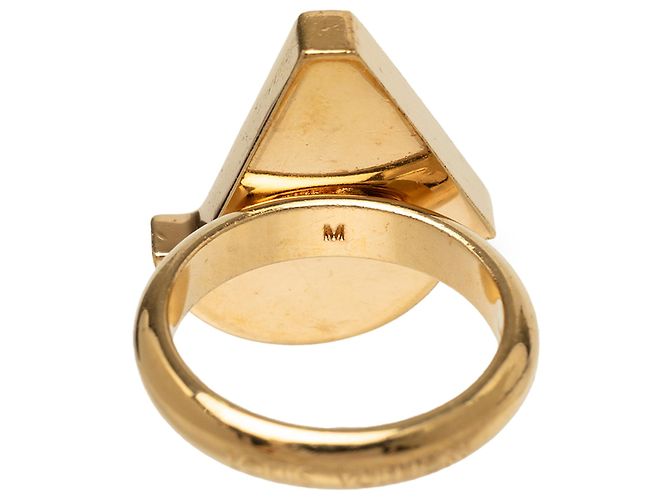 Anello Cocktail Love Boat Louis Vuitton in resina e placcato oro Gold D'oro - vista 4