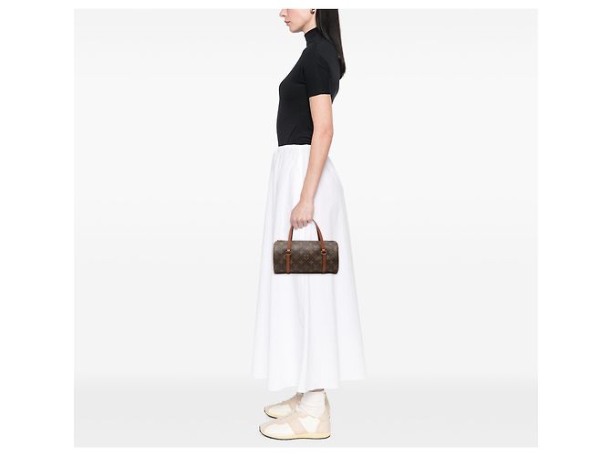 Louis Vuitton Brown Monogram Papillon 26 Marrone - vista 6