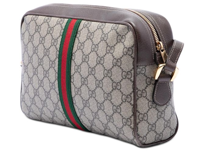 Gucci Beige GG Supreme Ophidia Crossbody Bege - vista 2