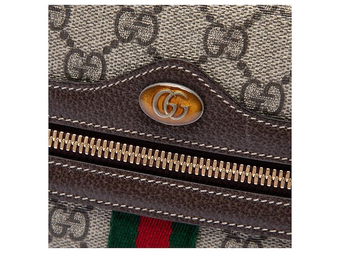 Gucci Beige GG Supreme Ophidia Crossbody Bege - vista 5