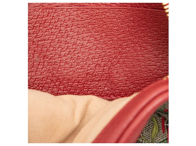 Gucci Beige Mini GG Supreme Web Flora Round Ophidia Rucksack - Ansicht 5