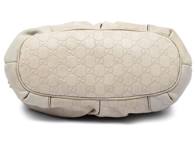 Borsa Satchel Gucci Brown Guccissima Sukey Marrone Beige - vista 3