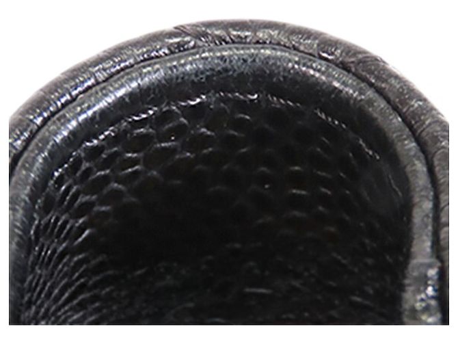 Chanel Black CC Quilted Caviar Wallet on Chain Nero - vista 15
