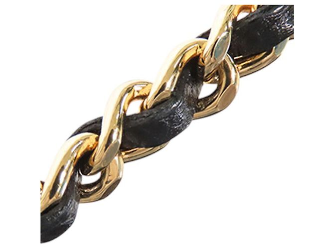 Chanel Black CC Quilted Caviar Wallet on Chain Nero - vista 16