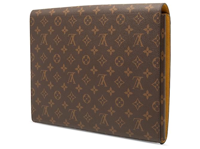 Louis Vuitton Brown Monogram Mark Folder Marrone - vista 2