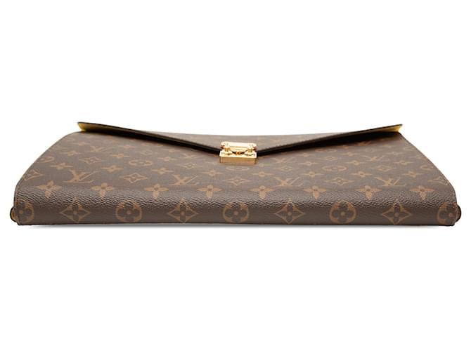 Louis Vuitton Brown Monogram Mark Folder Marrone - vista 3