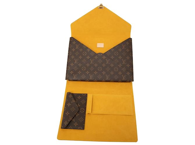 Louis Vuitton Brown Monogram Mark Folder Marrone - vista 6
