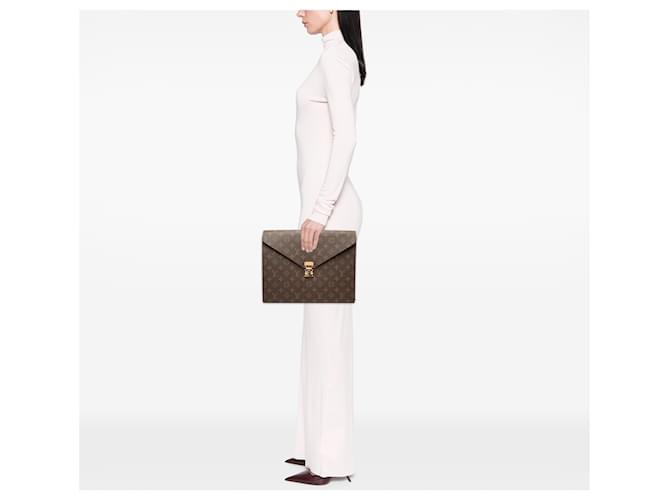 Louis Vuitton Brown Monogram Mark Folder Marrone - vista 7