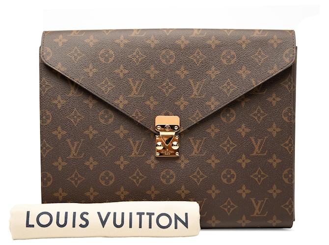 Louis Vuitton Brown Monogram Mark Folder Marrone - vista 8