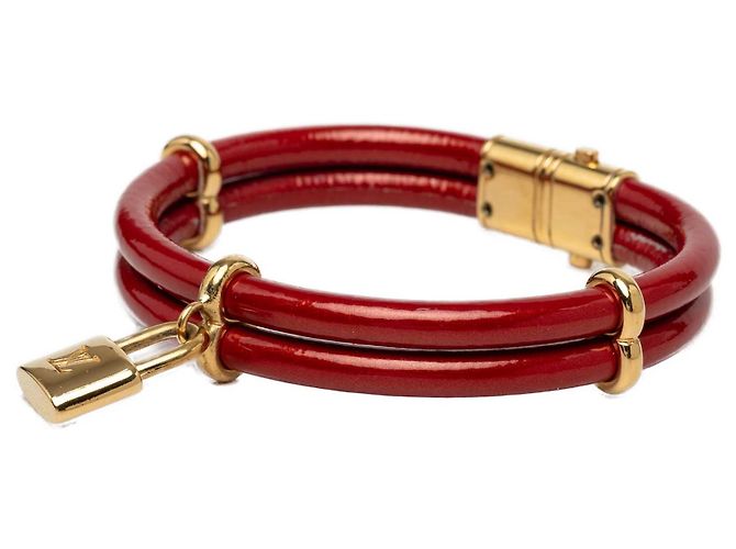 Bracciale Louis Vuitton Red Vernis Keep It Twice Rosso - vista 2