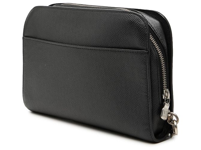 Louis Vuitton Black Taiga Pochette Baikal Nero - vista 2
